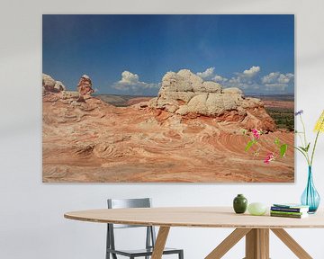 White Pocket in het Vermilion Cliffs National Monument, Arizona, USA van Frank Fichtmüller