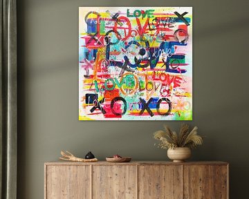 Streetart Ich liebe dich XO XO von Danielle Ducheine