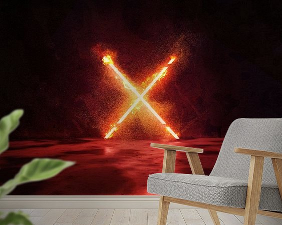 Example of the artwork in a room