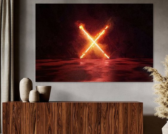 Example of the artwork in a room