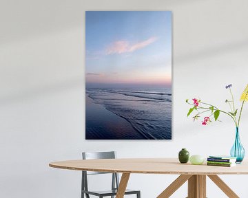 Portret landschap zonsondergang aan de kust van Ameland fine art fotografie