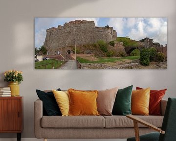 Panorama der Festung (Burg) von Priamar an der Küste von Savona, Italien