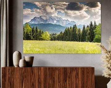 Idyllische Landschaft im Karwendel Gebirge von ManfredFotos