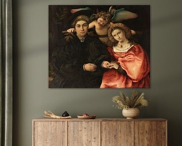 Marsilio Cassotti en zijn vrouw Faustina, Lorenzo Lotto