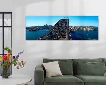 Sydney Harbour Bridge Panorama van Melanie Viola
