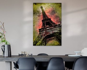 Moderne Kunst Eiffeltoren van Melanie Viola