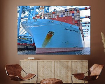 Container ship Manchester Maersk by Piet Kooistra