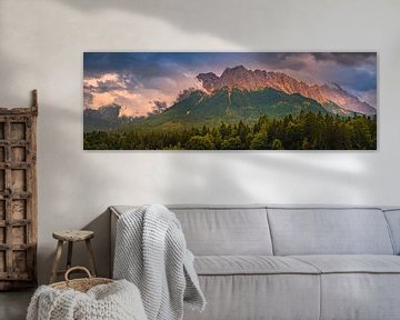Panorama der Bayerischen Alpen von Henk Meijer Photography