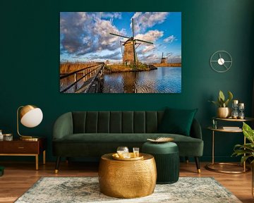 Kinderdijk mills by Sander Poppe