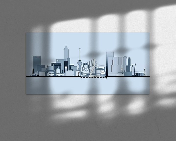 Beispiel: Skyline von Rotterdam - Bright Skies von Frans Blok