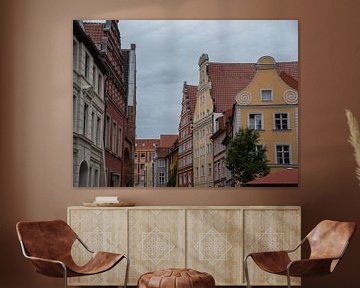 Wunderschöne alte Wohnhäuser in der Hansestadt Stralsund von David Esser