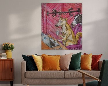Example of the artwork in a room