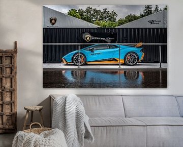 Blue Lamborghini Huracan STO van Bas Fransen