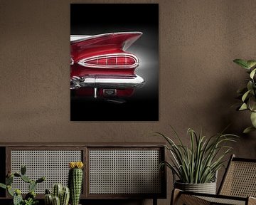 Amerikaanse klassieke auto 1959 Impala Cabrio Staartvin