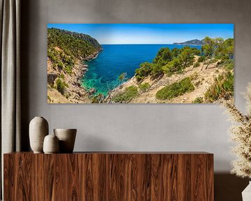 Panoramic view of coast nature seascape of Sant Elm on Mallorca, Mediterranean Sea by Alex Winter