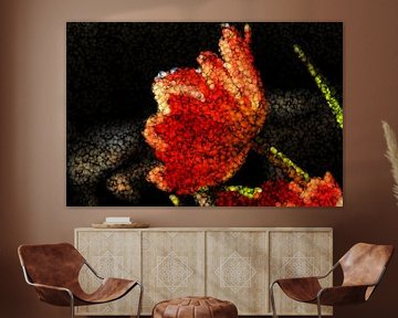 Processing of a tulip by Carla van Zomeren