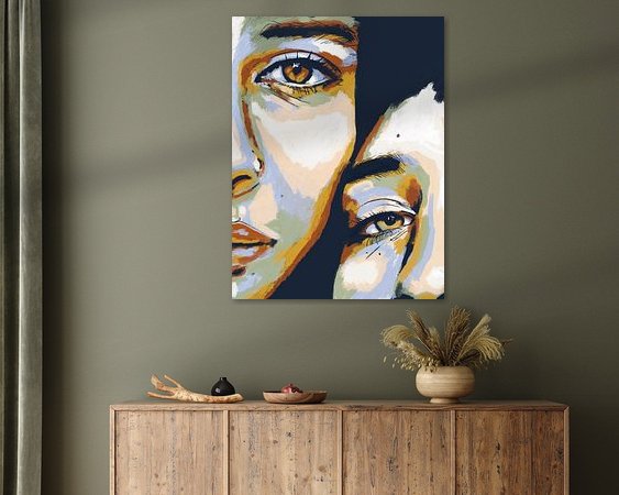 Example of the artwork in a room