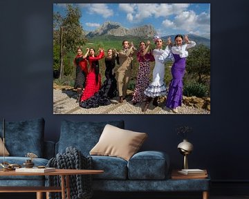 Flamenco dans les montagnes 4 sur Peter Laarakker