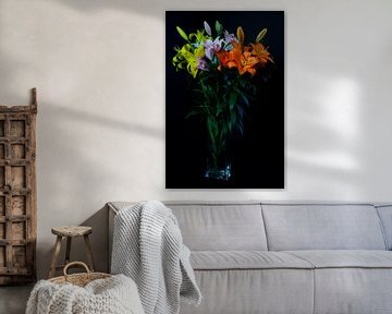 colorful Lily splendor by Marika Rentier