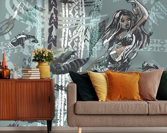 Example of the artwork in a room