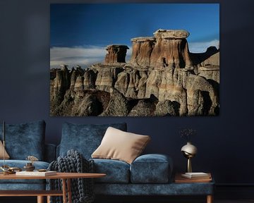 Bisti badlands in winter New Mexico, USA by Frank Fichtmüller