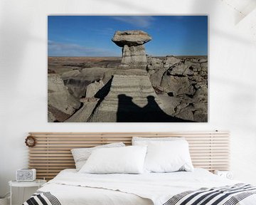 Bisti badlands in winter New Mexico, USA