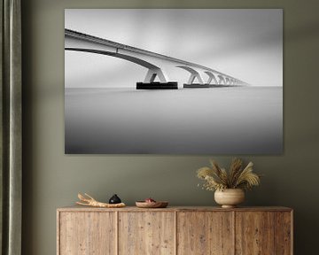 Zeelandbrücke im Nebel von Guy Lambrechts