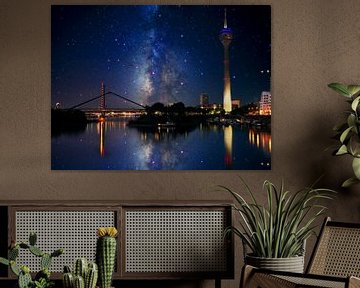 Düsseldorf harbour at night by Mustafa Kurnaz