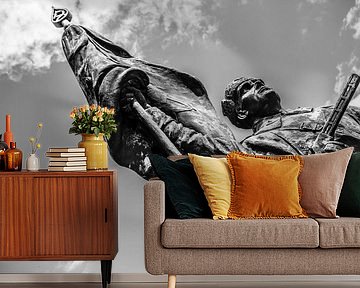 Memento park in Boedapest met communistische beelden