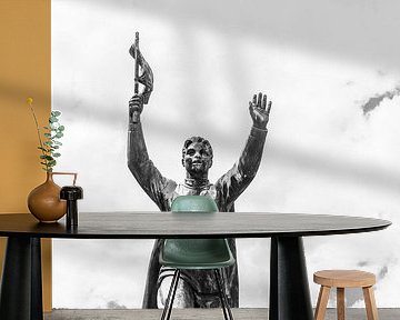 Memento park in Boedapest met communistische beelden