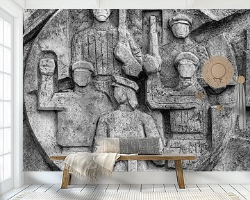 Memento park in Boedapest met communistische beelden