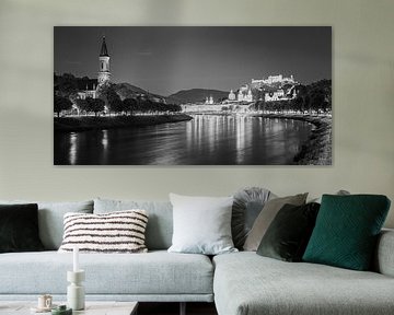 Salzburg in Schwarz-Weiß von Henk Meijer Photography