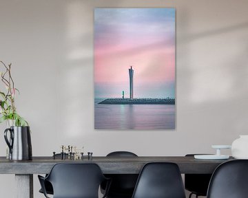 Radar tower on the Eastern breakwater in Ostend | Landscape | Harbour by Daan Duvillier | Dsquared Photography