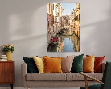 Gondola's in Venetië van Stefania van Lieshout