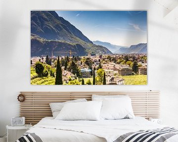 Uitzicht over Bolzano in Zuid-Trentino van ManfredFotos