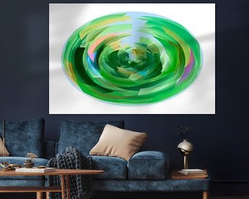 Ovala verda kubismo van Henk-Jan van Tuyl