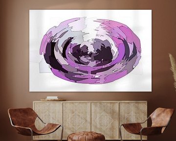 Ovala viola desegna kubismo