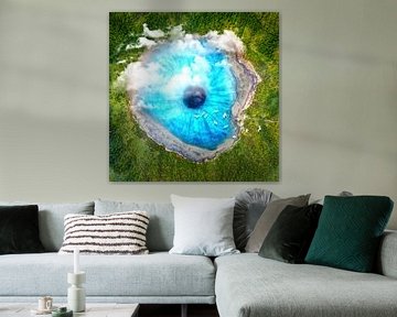 Droomkunst XX - Surreal Eye Lake van Art Design Works
