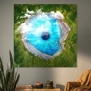 Dream Art XX - Lac des yeux surréaliste
