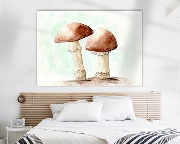 Twee champignons van Sandra Steinke