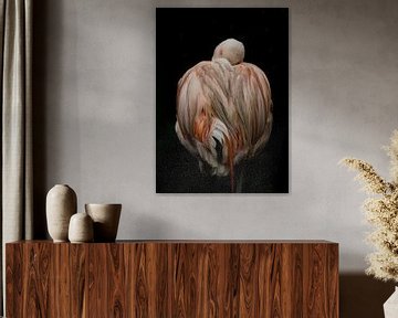 Slapende Flamingo van Stephan Scheffer
