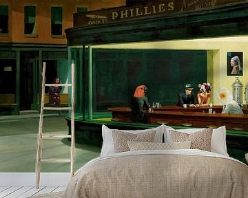 Night Hawk - Phillies and Mona Lisa by Gisela Art for You