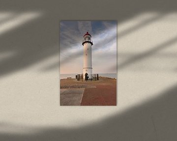 Der Leuchtturm von Hellevoetsluis Golden Hour von Charlene van Koesveld