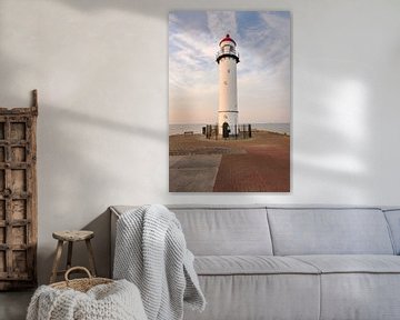 The Hellevoetsluis Lighthouse Golden Hour by Charlene van Koesveld