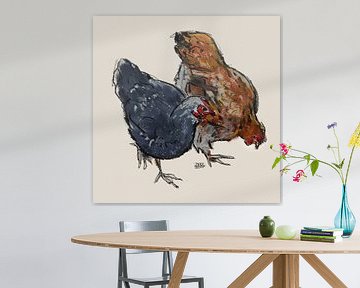 Hühner von Pieter Hogenbirk