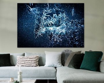Abstracte macro van ijskristallen van ManfredFotos