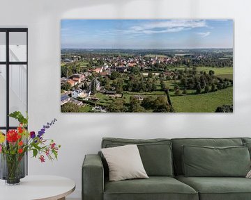 Panorama aérien d'Eckelrade dans le sud du Limbourg