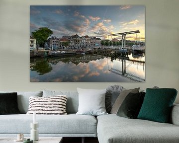 Thorbeckegracht Zwolle mit Pelser Brücke von Fotografie Ronald