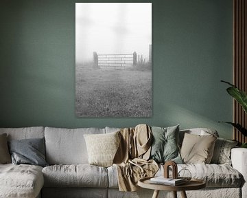 Fence in the Mist by Niek Traas