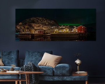 Nyksund in the Northern Lights by Kai Müller